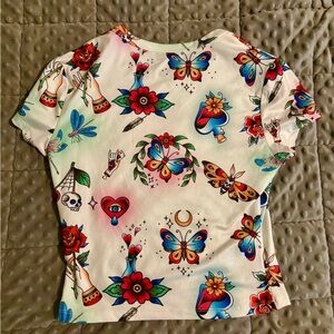 Colorful Graphic Print T-Shirt